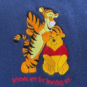 Vintage Disney Pooh Tigger Blue Sweatshirt